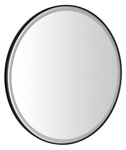 Sapho Sapho, KADRIS kulaté zrcadlo s LED osvětlením, ø 60cm, černá mat, KD060