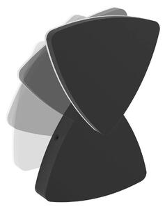EGLO Venkovní nástěnné svítidlo Pedersano, černá, šířka 14 cm, trojúhelníková, Černá, Hliník, Moderní