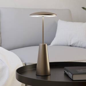 EGLO LED svítidlo na akumulátor Piccola, bronzová barva, výška 28 cm, IP54, stmívatelný, Bronz / starožitná mosaz, Obývací pokoj / jídelna, kov, Moderní