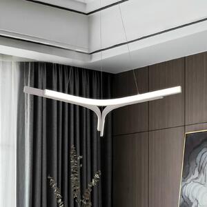 Viokef Závěsné světlo LED Alta, stříbrná, Ø 70 cm, kov, Chrom / stříbro, Obývací pokoj / jídelna, Hliník, Moderní