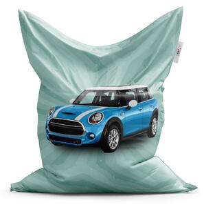 Sablio Sedací vak Mini sedan Zelené pozadí - 150x100 cm