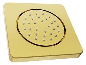 Podomítková boční sprchová tryska MEXEN - kulatá - 13x13 cm - zlatá