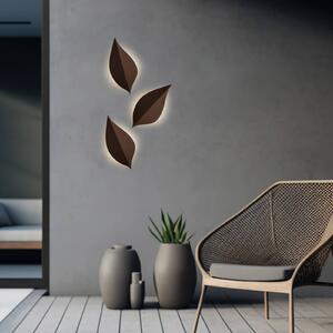 Viokef LED venkovní nástěnné svítidlo Amalfi, rezavě hnědá, výška 28 cm, kov, Hnědá / rez, Hliník, Moderní