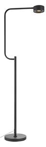 Markslöjd LED stojací lampa Hugo, černá, železo, výška 130 cm, stmívatelné., stmívatelný, Černá, Pracovna / kancelář, kov