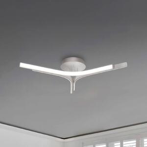 Viokef LED stropní svítidlo Alta, stříbrná barva, Ø 70 cm, kov, Chrom / stříbro, Obývací pokoj / jídelna, Hliník, Moderní