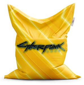 Sablio Sedací vak Cyberpunk 2077 Žlutý - 150x100 cm
