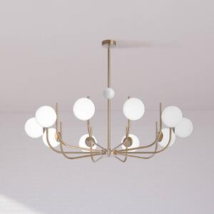 Závěsné svítidlo Maytoni Rendez-vous mosazné barvy Ø 116 cm 10 světelných bodů