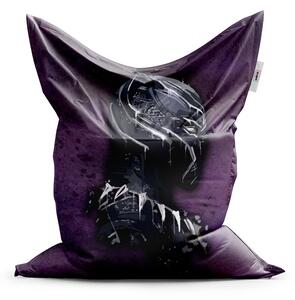 Sablio Sedací vak BLACK PANTHER z profilu Fialový mlhavý - 150x100 cm