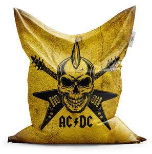 Sablio Sedací vak ACDC Lebka - 150x100 cm