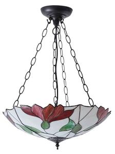 Endon 70946 - Lustr na řetězu Tiffany BOTANICA 3xE27/60W/230V pr. 45 cm