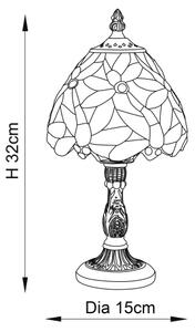 Endon 64246 - Stolní lampa Tiffany LORETTE 1xE14/40W/230V pr. 15 cm