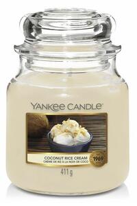Yankee Candle Yankee Candle - Vonná svíčka COCONUT RICE CREAM střední 411g 65-75 hod. YC0025