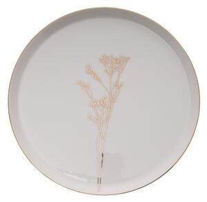 Jídelní sada 27 ks bílá/zlatá/porcelán