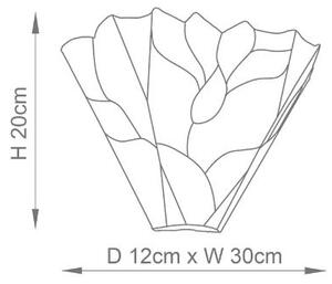 Endon 63964 - Nástěnné svítidlo Tiffany BOTANICA 1xE14/40W/230V