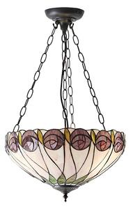 Endon 64175 - Lustr na řetězu Tiffany HUTCHINSON 3xE27/60W/230V pr. 40 cm