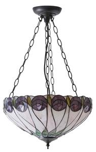 Endon 64175 - Lustr na řetězu Tiffany HUTCHINSON 3xE27/60W/230V pr. 40 cm