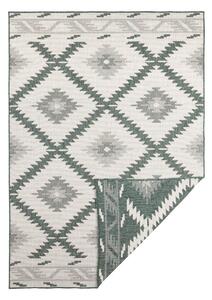 Zeleno-krémový venkovní koberec NORTHRUGS Malibu, 150 x 80 cm