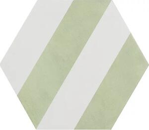 Bestile Ceramicas Retro dlažba Bestile Meraki Stripe Verde 19,8x22,8