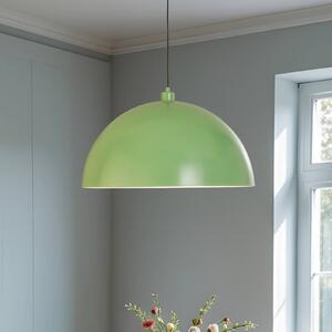 Opviq Závěsné světlo Kure, mátově zelené, kov, Ø 60 cm, E27, stmívatelný, Zelená, Kuchyň, kov, Moderní