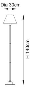 Endon 114785 - LED Stm. nabíjecí stojací lampa BURLEY LED/1,5W/5V mosaz/šedá