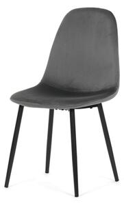 Jídelní židle sametová, šedá CT-V2971 GREY4