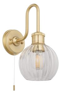Endon 95507 - Koupelnové nástěnné svítidlo KENDALL 1xE27/10W/230V IP44 mosaz