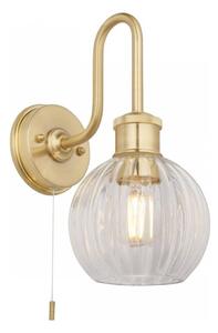 Endon 95507 - Koupelnové nástěnné svítidlo KENDALL 1xE27/10W/230V IP44 mosaz