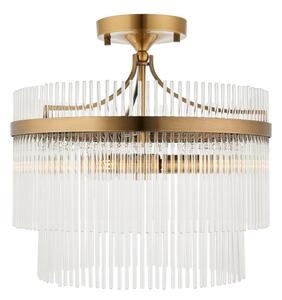 Endon 112575 - Přisazený lustr MARIETTA 3xE14/7W/230V mosaz/čirá
