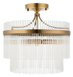 Endon 112575 - Přisazený lustr MARIETTA 3xE14/7W/230V mosaz/čirá