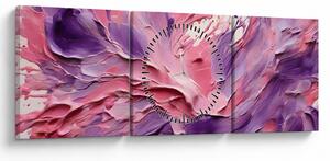 Obraz - Romantická abstrakce (s hodinami) (90x30 cm)