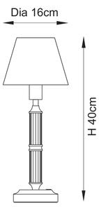 Endon 114838 - LED Stm. nabíjecí stolní lampa MORTON LED/1,5W/5V mosaz/zelená
