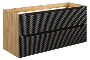 Koupelnová skřínka pod umyvadlo OCEAN BLACK 120 cm