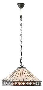 Endon 64147 - Lustr na řetězu Tiffany FARGO 1xE27/60W/230V pr. 50 cm