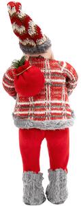 Vánoční dekorativní figurka Santa Claus s pytlem - 62 cm
