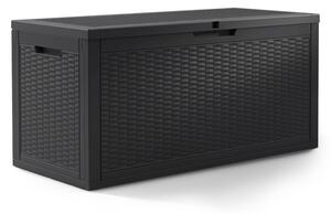 Zahradní úložný box černý 340 L