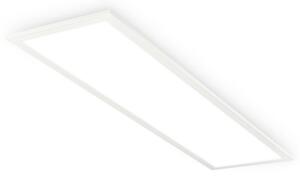 Briloner LED panel Simple A, bílý, 100 x 25 cm, kov, 4 000 K, Bílá / opál, Pracovna / kancelář, kov