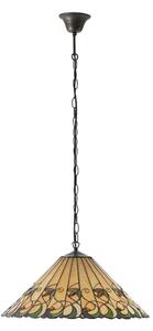 Endon 64194 - Lustr na řetězu Tiffany JAMELIA 3xE27/60W/230V pr. 50 cm