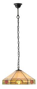 Endon 64285 - Lustr na řetězu Tiffany NEVADA 1xE27/60W/230V pr. 35 cm