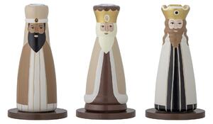 Dřevěný vánoční svícen Betiel – set 3 ks