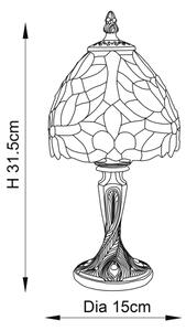 Endon 64331 - Stolní lampa Tiffany SYLVETTE 1xE14/40W/230V pr. 15 cm