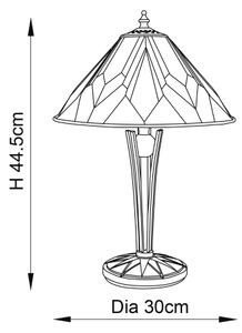 Endon 70365 - Stolní lampa Tiffany ASTORIA 1xE14/40W/230V pr. 30 cm