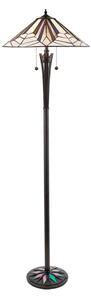 Endon 63934 - Stojací lampa Tiffany ASTORIA 2xE27/60W/230V pr. 48 cm