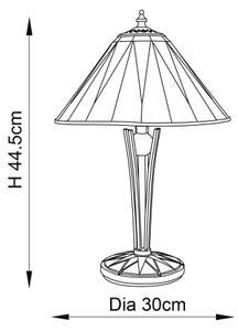 Endon 70367 - Stolní lampa Tiffany DARK STAR 1xE14/40W/230V pr. 30 cm