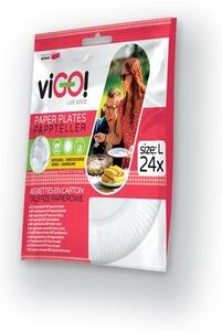 Vigo Talíře papírové ! 23 cm, 24 ks