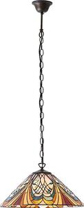 Endon 64162 - Lustr na řetězu Tiffany HECTOR 1xE27/60W/230V pr. 40 cm