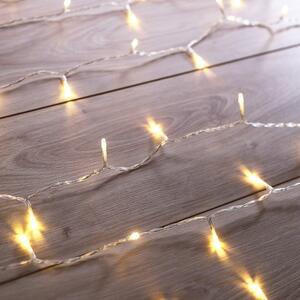 Transparentní LED světelný řetěz DecoKing Christmas, 200 světýlek, délka 1 m