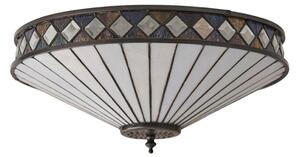 Endon 64145 - Stropní svítidlo Tiffany FARGO 2xE27/60W/230V pr. 41,5 cm