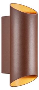 NORDLUX Nico Round IP54 nástěnné venkovní světlo Varianta: 235 x 77 mm, GU10, 35 W, rezavá