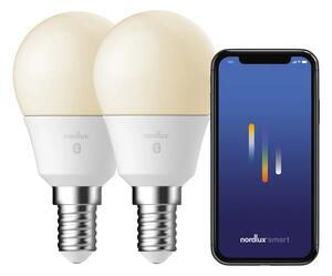 Set 2 ks smart stmívatelných LED žárovek NORDLUX s úpravou barvy světla E14 BT