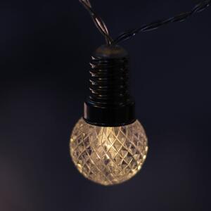 LED světelný řetěz ve tvaru žárovek DecoKing Bulb, 20 světýlek, 2,4 m